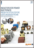 Titelbild zur Broschüre Induktivitäten für die Leistungselektronik
