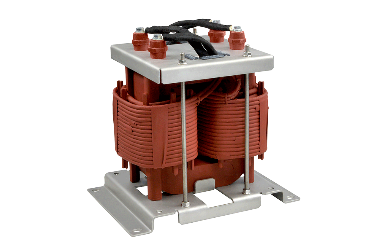 Produktabbildung MF-Transformator mit ungeschnittener nankristalliner Kerntechnologie