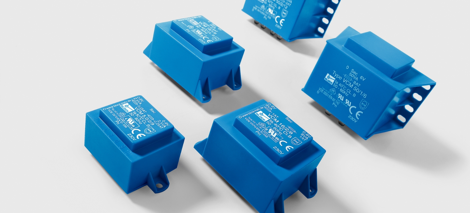 Transformateur pour circuit imprimé Block, 9V ca, 230V ca, 1VA, 2 sorties